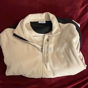 Izod perform-X fleece Beige Jacket XL Mens